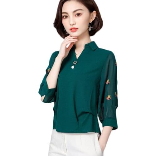 LDKVGSU Blouses With Embroidery