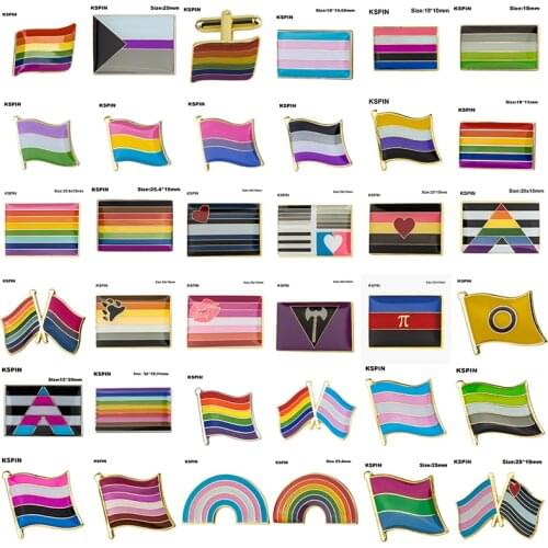 LGBT Pride Badge Transgender Gender Fluid Aromantic Genderqueer Pansexual Bisexual Asexual Nonbinary Lipstick Lesbian Polyamorou