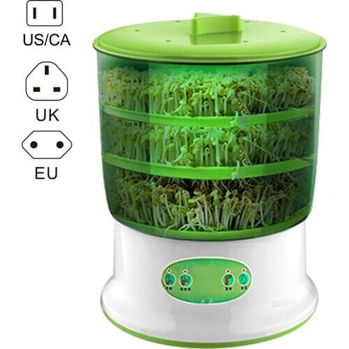 New Automatic Sprouter Machine With 3meter Extension Cord Bean Sprouts Growing Machine Sprouting Seedling Machines Drop Shipping