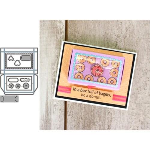 Mini Gift Box Metal Cutting Dies for Scrapbooking Handmade Tools Mold Cut Stencil New DIY Card Make Mould Model Craft Decoration