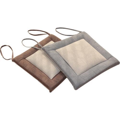 40*40cm Floor Cushion Futon Meditation Cushion Thickening Breathable Seat Cushion Cotton and Linen Tatami Cushion Japanese Style