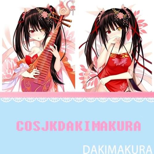 DATE A LIVE Tokisaki Kurumi Anime Girls Dakimakura Body Hugging Pillow Cover Otaku Pillow Case High Quality Decorative Gifts