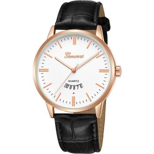 2020 new luxury men watches fashion automaticos date watch for men casual black leather clock mens army sports relojes hombre