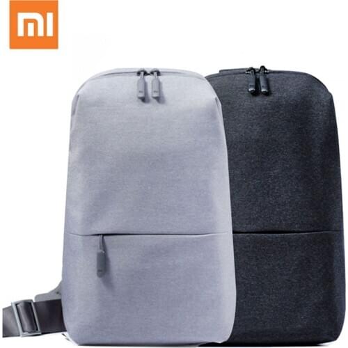 In Stock Original Xiaomi Urban Leisure Chest Pack Bag Mi Backpack Small Size Shoulder Type Unisex Rucksack For Men Women