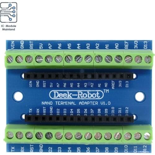 Nano V3.0 Adapter Expansion Board Standard Terminal Controller NANO IO ATMEGA328P Extension Plate For Arduino