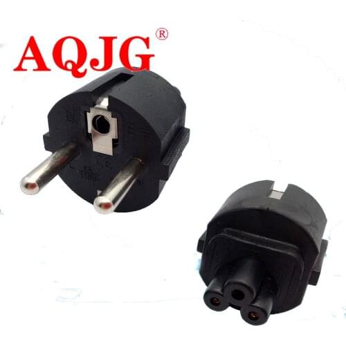 EU Mains Power Cable plug adapter EU PLug to IEC320 C5 Clover Leaf adapter plug for laptop charger