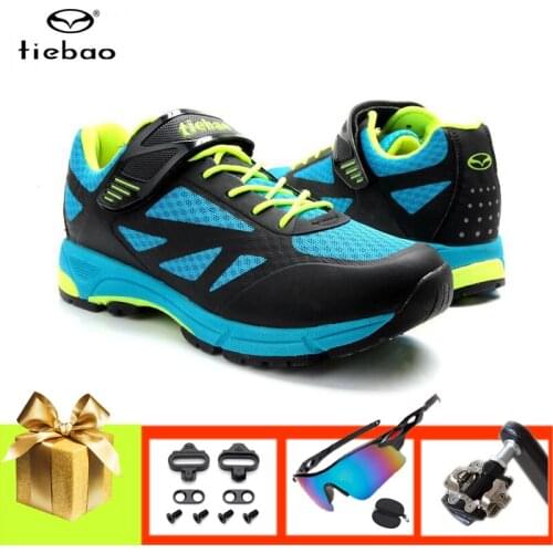 TIEBAO Leisure Cycling Sneakers Men Women Mountain Bike Shoes Non-slip Rubber Sole Sapatilha Ciclismo Mtb Racing Bicycle Shoes
