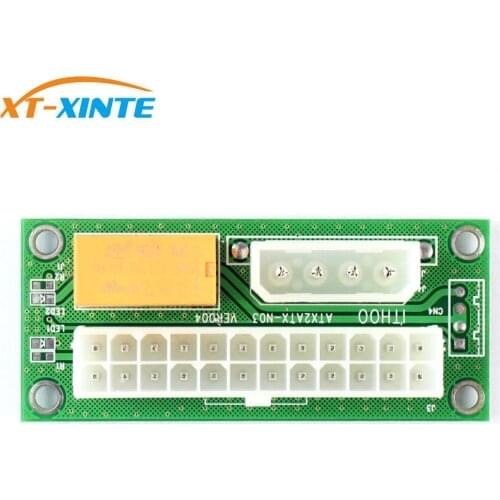 XT-XINTE ATX 24Pin to 4Pin Dual PSU Power Supply Sync Starter Extender Cable Card For BTC Miner Machine