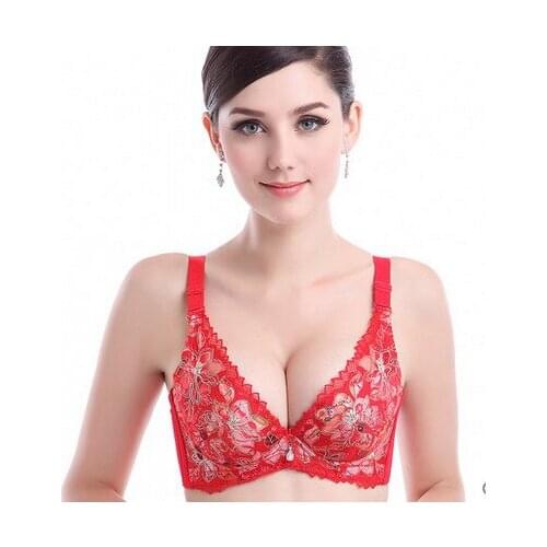 2022 More design Free Shipping Women Bra Adjustable Brassiere Super Push Up Bra Plus Size Strappy Bras For Women AW7459