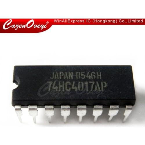 10pcs/lot 74HC4017N 74HC4017AP SN74HC4017N 74HC4017 DIP-16 new original In Stock