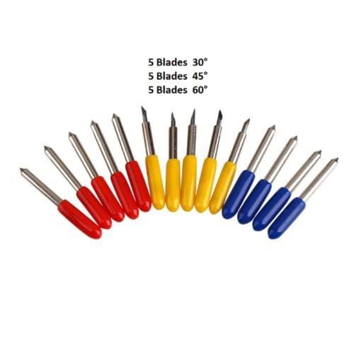 15pcs 30/45/60 Degree Knife Blades GCC Cutting Plotter Vinyl Cutter Blade for Ro