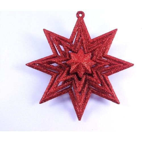 2019 Gift Hollow Octagonal Hanging Ornaments DIY Christmas Tree Decoration for Home New Year Products Party and Holiday Decor