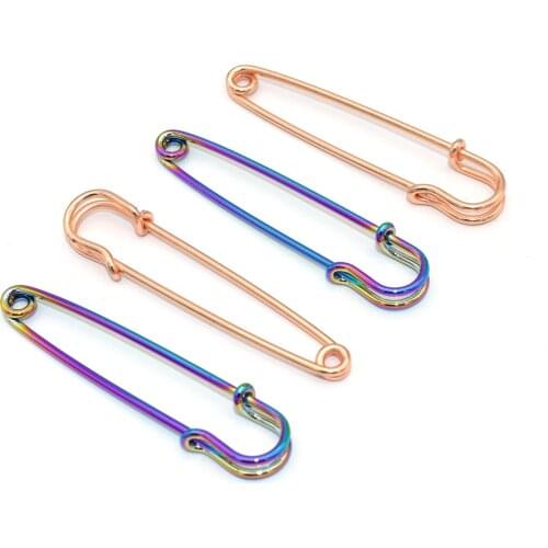 30pc Large Safety Pins Metal Needles Pins Tag Brooch Clips Sewing Tools Accessory For DIY Fastener Clothing Skirt Craft Supplies