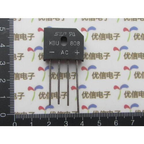 Free shipping KBU808 rectifier bridge / bridge pile 800V 8A / 8.0A BRIDGE RECTIFIER