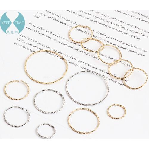 Ritoule DIY handmade jewelry accessories copper spiral ring opening circle earrings earrings material pendant Pendant Chain
