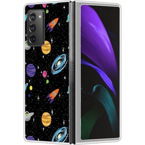 Z Fold 3 Funda Case for Samsung Galaxy Z Fold 2 Painted Cartoons Deer Painting Pattern Coque Mobile Phone Case Cover Z Fold 3