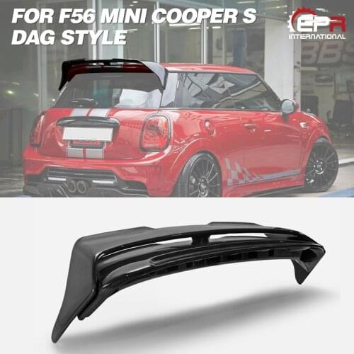 For F56 Mini Cooper S DAG Style Carbon Fiber Rear Wing Roof Spoiler 2PCS
