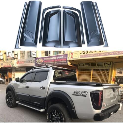 Car Door Trim Side Moulding Cladding Fit For Nissan Navara NP300 2016-2019 Body Molding Cladding ABS Body Cladding