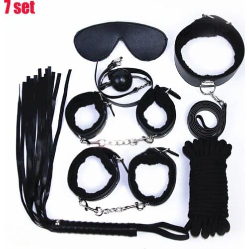 Restraints BDSM Sex Toy for Couples Exotic Accessories SM Adult Games Nylon Sex Bondage Set Sexy Lingerie Handcuffs Whip Rope