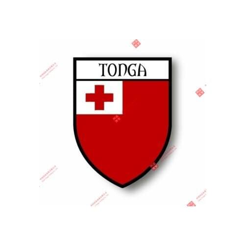 Personality Stickers Decal Souvenir Vinyl Car Shield City Flag World Crest Tonga Car Decal Decoration Laptop