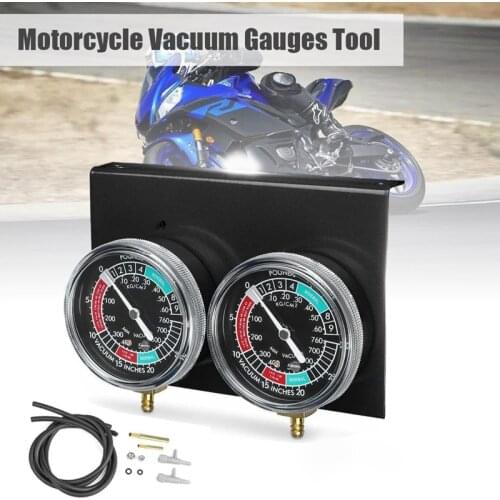 1set Motorcycle Carburetor Synchronizer Vacuum Gauges Tool Carb Vacuum Gauge Balancer for Yamaha/Honda/Suzuki Black
