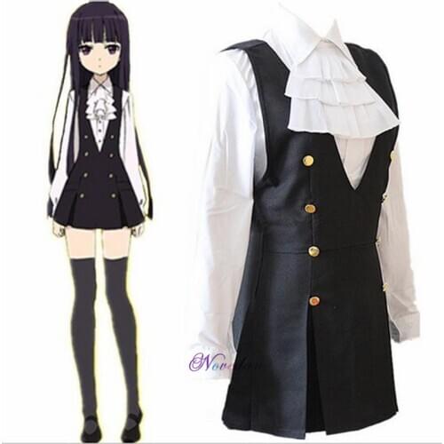 Shirakiin Riricho Anime Inu x Boku SS Cosplay Halloween Woman Man Cosplay Costume Maid Dress Uniform Outfit Suit Wigs
