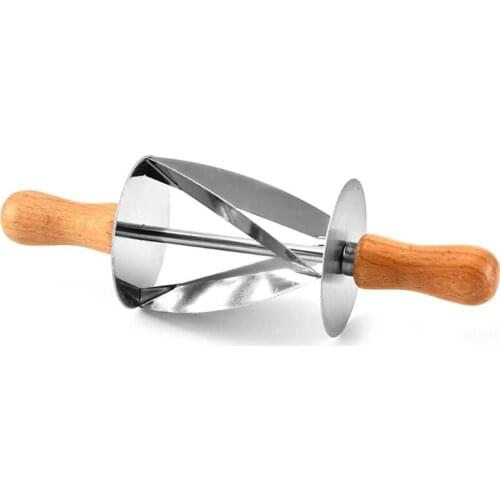 Kitchen Baking Stainless Steel Rolling Dough Cutter For Making Croissant Cake De