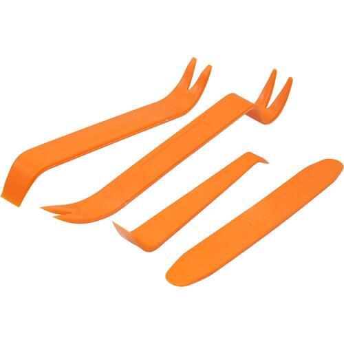4 Pcs/Set Interior Tool Kit Pry Door Clip Radio Panel Car Removal Tool Plastic Trim Audio Dashboard Disassembly Repair Tool