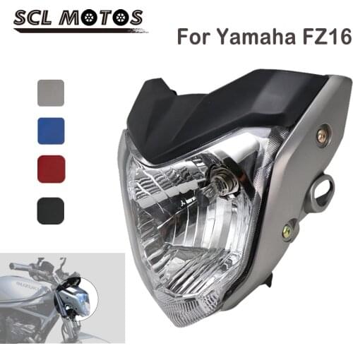 SCL MOTOS 12V Motorcycle Head Light Headlight Headlamp Comp with Lamp Case for Yamaha FZ16 FZ 16 Motorbike Racing