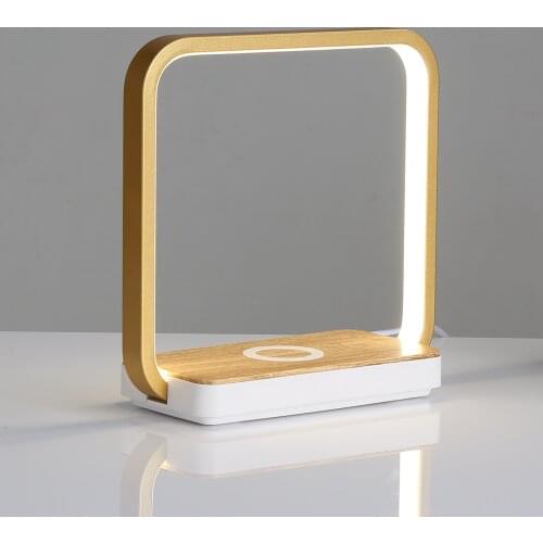 Fast Wireless Charger LED Desk Lamp 10W Wireless Charger 3 levels Adjustable Phone Holder Charging Table Bedside Night Light