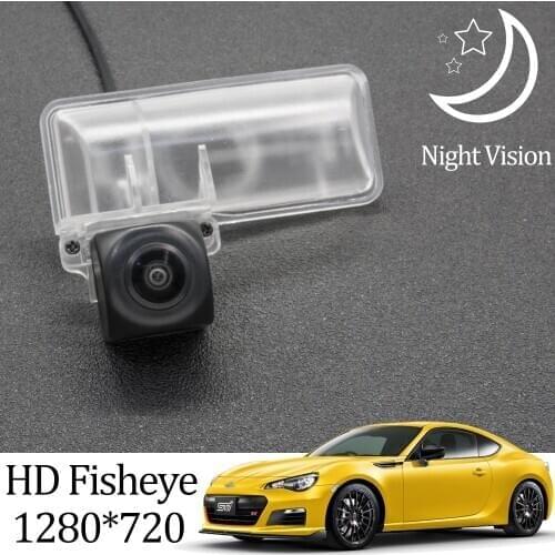 Owtosin HD 1280*720 Fisheye Rear View Camera For Subaru BRZ For Tyota GT86 FT86 2012-2018 Car Reverse Parking Accessories