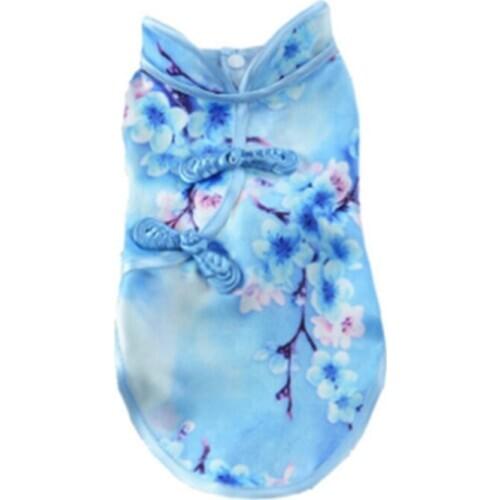 Dog Costumes Cheongsam Qipao Dresses for Small Dogs Cats Pets Tang Costume XS-XL