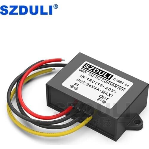 12V to 24V 4A DC Boost Power Transformer 12V to 24V Vehicle Power Transformer Module Converter CE RoHS