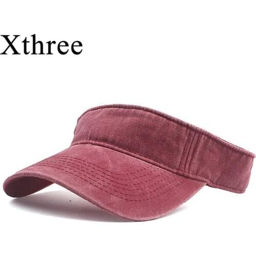Xthree New Summer Women Top Air Cap Cotton Sun Visor Cap Running Hat Solid Snapback Hat Bone Women Cap Gorras Casual Casquette