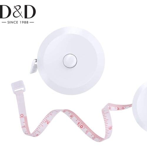 1pc 60in 1.5M Tape Measure Retractable Tape for Body Needlework Tailor Sewing Craft Cloth Ruler Tape Measure Sewing Tool