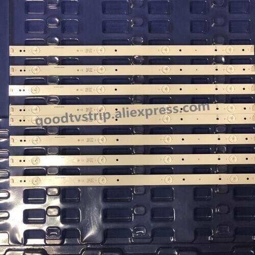 100% NEW 1set=8pcs LED Backlight strip 4 lamps 40-LB3910-LBA2XG For L39F3320B LED-39B300 LED39C710K Screen LVF390AUTM