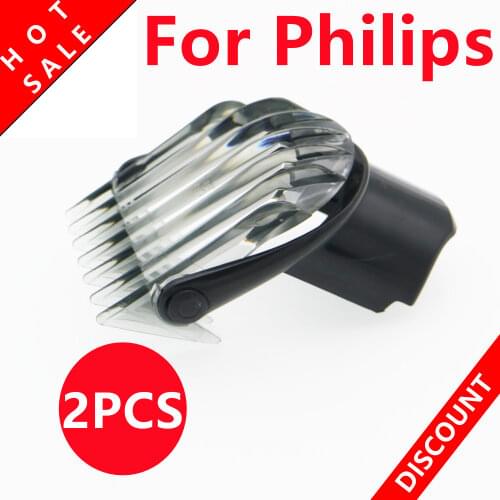 2PCS FOR PHILIPS HAIR CLIPPER COMB SMALL 3-21MM QC5010 QC5050 QC5070 QC5090 QC5053 SMALL Hairs Clipping 3-21mm Hair Clipper
