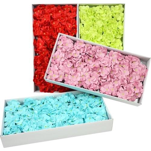 25Pcs/box Big Size Soap Hydrangea Flower Head Artificial Flowers Wedding Decor Fake Flower For ValentineS Day Party Gift Holdin