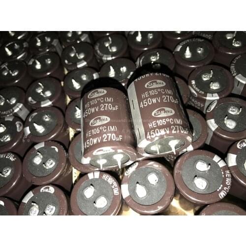270uF 450V SAMWHA HE Series 30x40mm 450V270uF Aluminum Electrolytic Capacitor