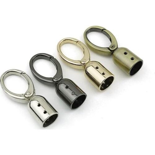 2pcs Metal Screw Bell Hook Hardware Lobster Clasps Handbag Tassel Cap Clasp Screw Connector For DIY Women Bags Accessories