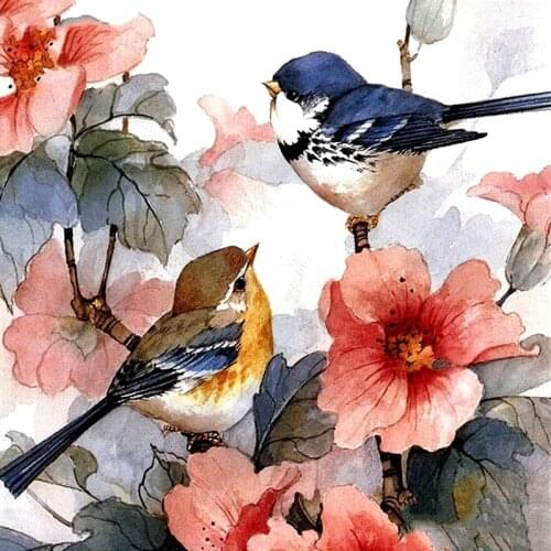 JMINE Div 5D Birds Flowers Full Diamond Painting cross stitch kits art High Quality Animal 3D paint by diamonds