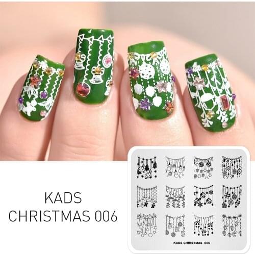 AriesLibra Nail Art Stamp Stamping Plate Stamping Polish Design Print Manicure Nail Template Stencil Christmas Gift