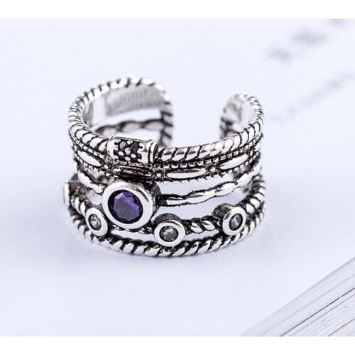 Bohemian Creative Irregular Eyes Rings For Women Vintage Knuckle Finger Ring Trend Geometric Jewelry