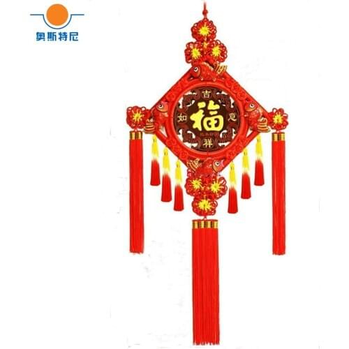 Big size Festive Pendant Chinese knot pendant made by peach wood