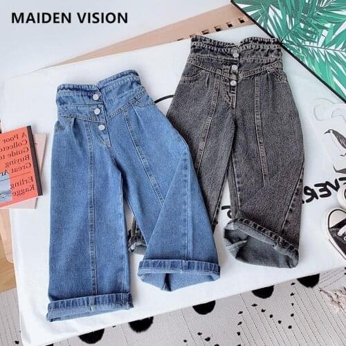 Baby Girls Jeans Baby Loose denim trousers Princess Denim Pants fashion High waist Childrens trousers Kids Childrens jeans