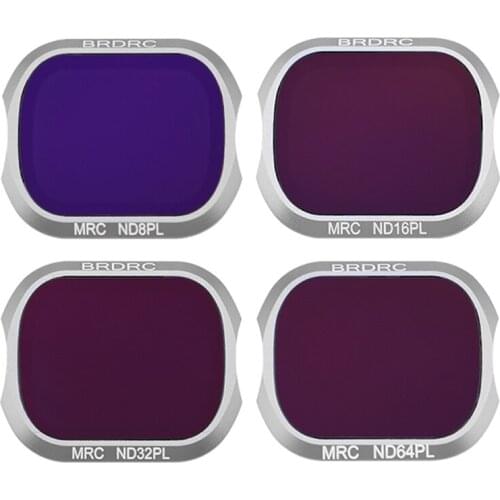 BRDRC Lens Filter HD MRC ND8 PL/ND16 PL/ND32 PL/ND64 PL for Mavic 2 Pro Drone Professional Filters