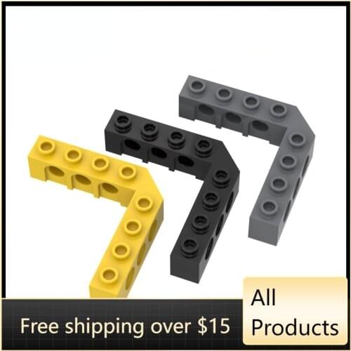 10PCS High-Tech Assemble Particle 32555 5x5l Right Angle With 6 Holes Building Blocks Kit Replaceable Part Toy For Children Gift