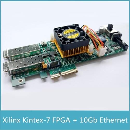 Xilinx Kintex7 FPGA Development Board PCIe Kintex-7 FPGA XC7K325T PCIe Card with 1024 MB DDR SDRAM 10Gb Ethernet Gigabit Network