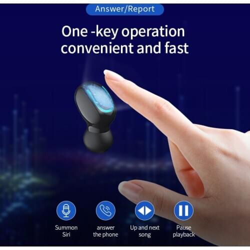 Newest Q67 TWS Wireless Bluetooth 5.0 Earphone 3D Stereo Mini Headset Waterproof Sweatproof Hifi In-Ear Earphone for iPh