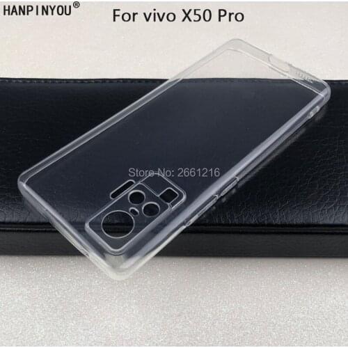 For vivo X50 X 50 Pro 5G 6.56" Ultra Thin Soft TPU Silicon Gel Transparent Camera Protect Case Back Cover